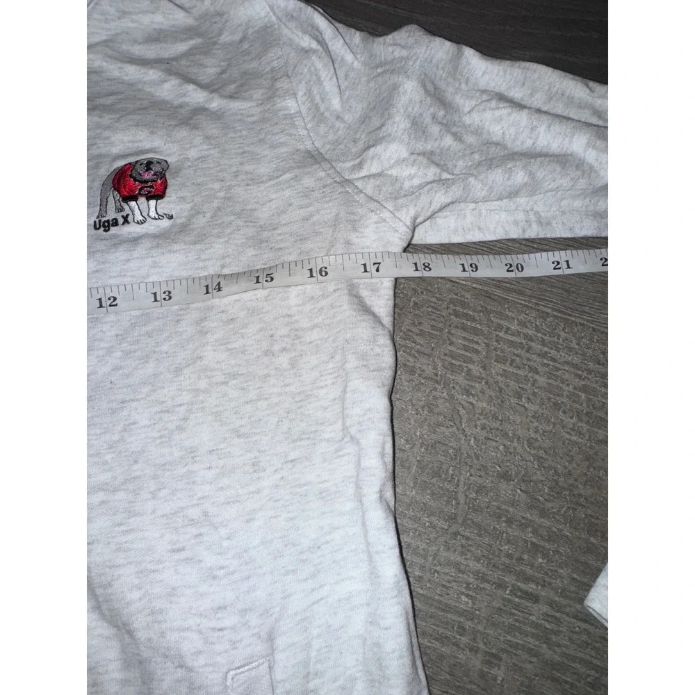 Peter Millar UGA Bulldog Quarter‎ Zip Jacket Mens Medium Gray Full Zip Athletic